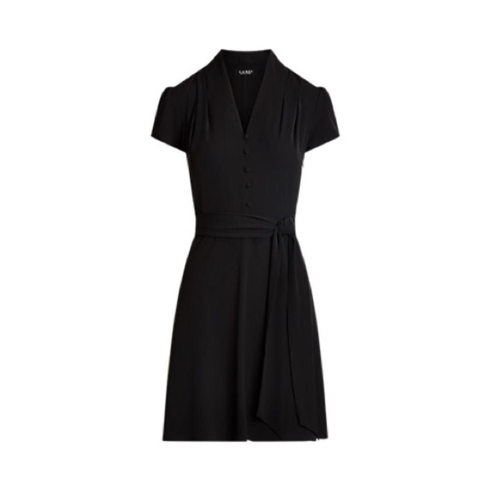 Belted Georgette Short-Sleeve Dress
Lauren size 16